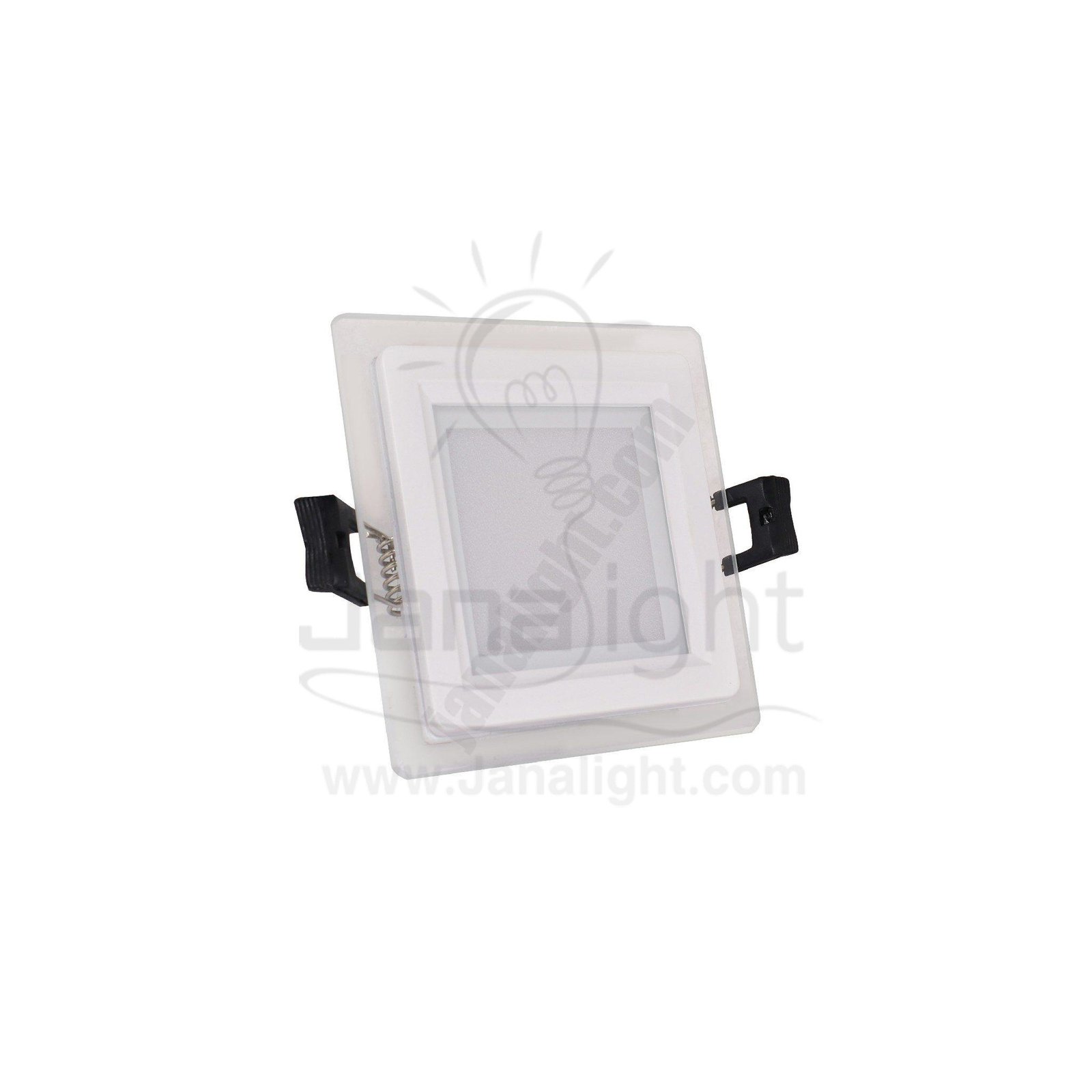 سبوت بانيل زجاجي 6 وات مربع وورم square warm 6 watt glass spot panel light
